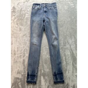 Hollister‎ Jeans Extreme Skinny High Rise Stretch Denim Distressed  Sz 00R Blue